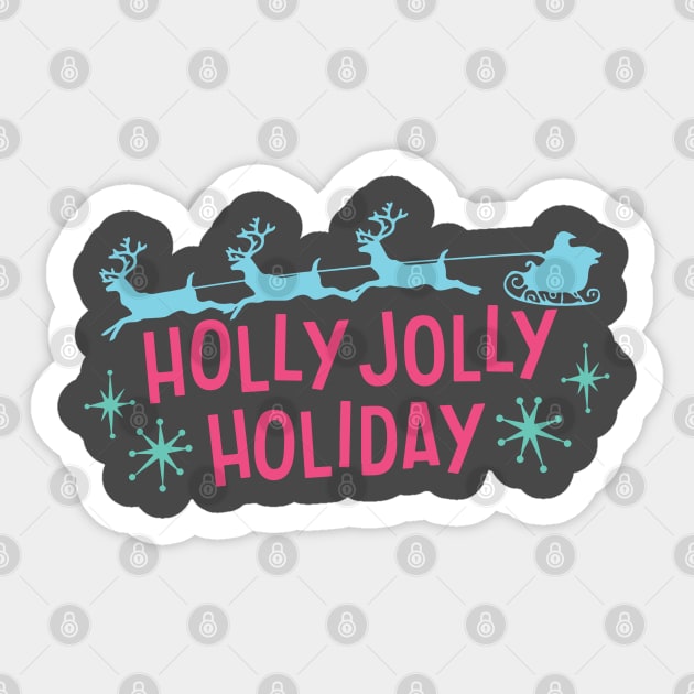 Holly Jolly holiday Sticker by wearmarked